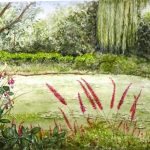 JS Monet’s Garden Watercolour by John Simmons